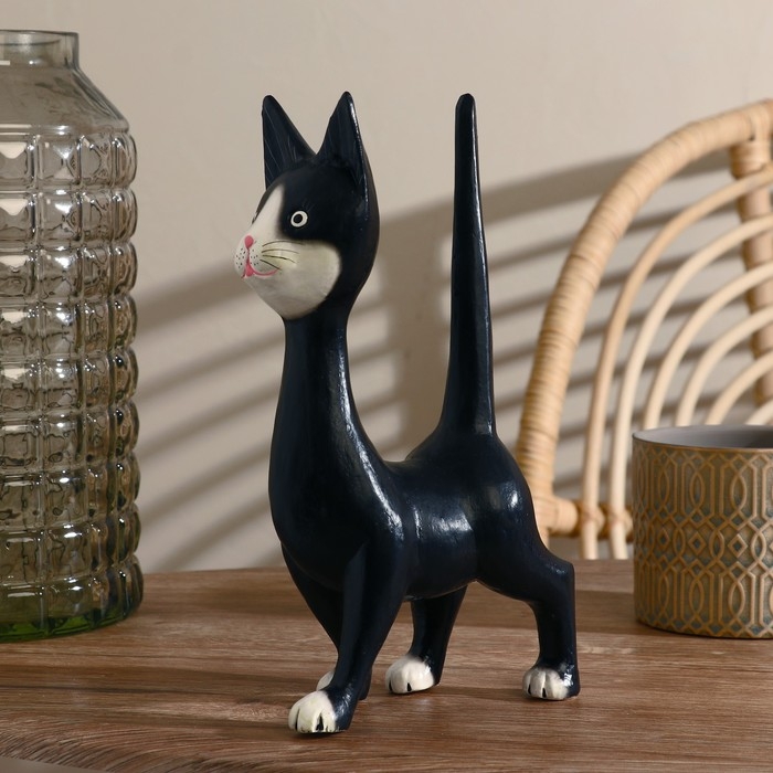 Сувенир дерево Сувенир дерево "Кошечка" чёрная 15х27х7 см