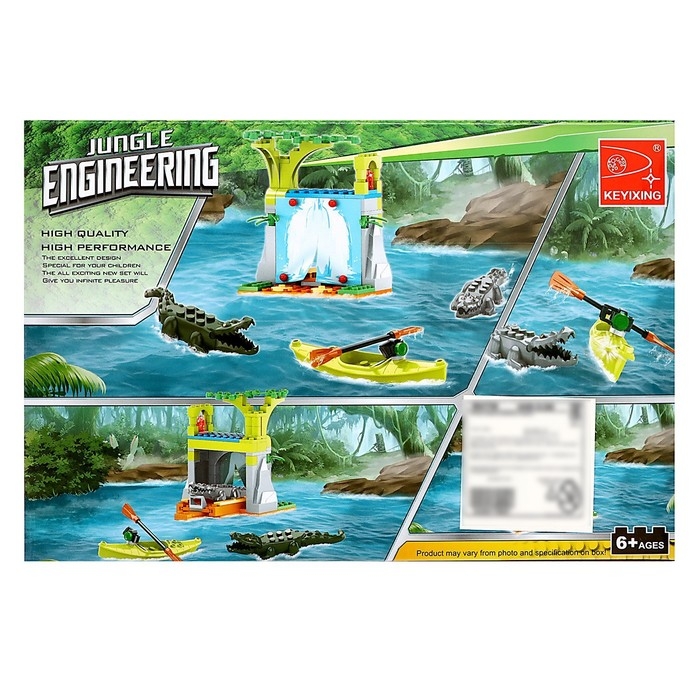 Конструктор «Джунгли. Водопад с крокодилами», 134 детали Конструктор «Джунгли. Водопад с крокодилами», 134 детали