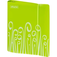 Бизнес-тетрадь А5,120 л,пласт обл,на рез,с разд, ATTACHE FANTASY,салат