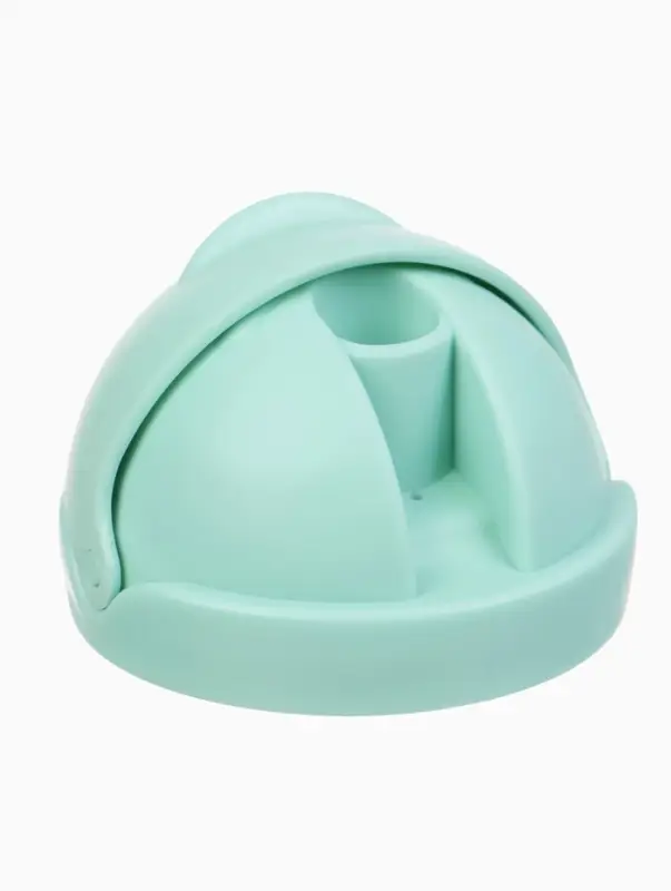 Поильник - непроливайка детский Крошка Я с силиконовой трубочкой и грузиком, от 9 мес., 250 мл., с ручками, бирюзовый