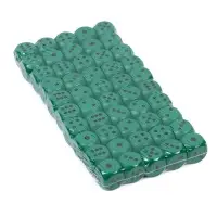 Кубики игральные Время игры, 1.6&times;1.6 см, набор 50 шт., зелёные