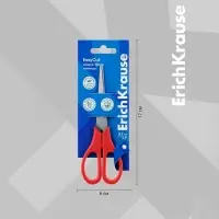 Ножницы ErichKrause EasyCut, двойная заточка. 13.5 см, МИКС