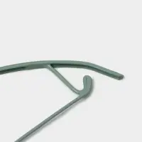 Плечики - вешалки для одежды Доляна &laquo;Мята&raquo;, 42&times;20 см, 3 шт., антискользящее покрытие, зелёные