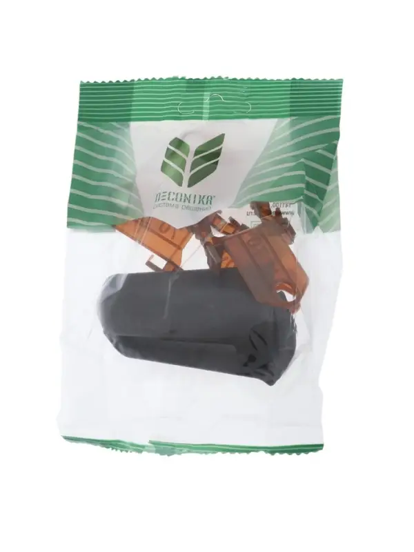 Угол наружный для плинтуса &laquo;Деконика&raquo;, с крепежом, 70 мм, 2 штуки, цвет 007 чёрный