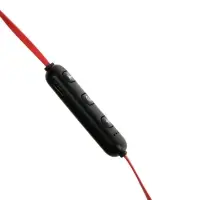 Наушники спортивные беспроводные, магнитные, Luazon VBT 1.30, вакуумные, Bluetooth 4.1, с микрофоном, 80 мАч, чёрно-красные