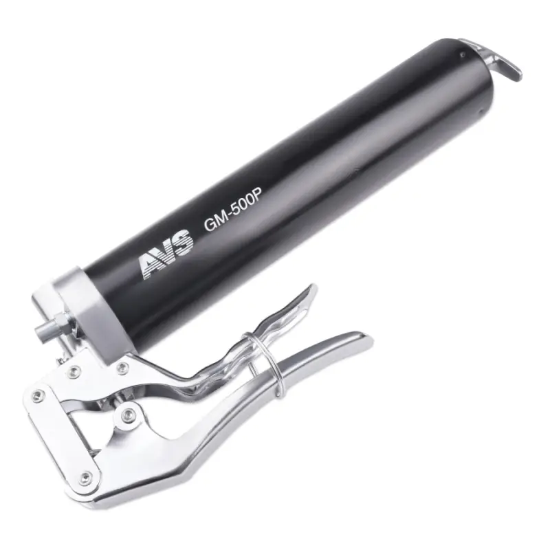 Шприц рычажно-плунжерный 500 мл для одной руки (гибкий шланг, трубка) под тубу AVS GM-500P