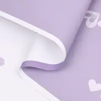 Пленка для цветов, "Двойные сердца", нежная сирень, 57х57 см