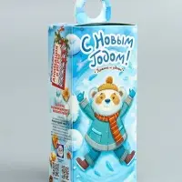Подарочная новогодняя коробка «Снежные игры» , сюрприз 11×6×21 см