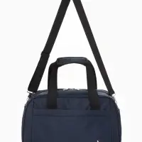 Сумка дорожная, однотонная, наружный карман, регулирующийся ремень, 39&times;20&times;25 см, синяя