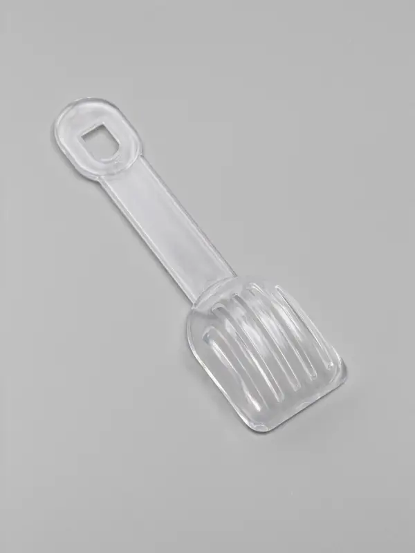 Ванночка для грызунов, 14&times;10.4 см, угловая, с лопаткой, пластик, белая