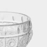 Сахарница, h=16.5 см, на ножке, стекло