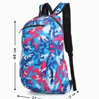 Рюкзак походный, водонепроницаемый, 14 л, с карманами, голубой