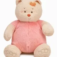 Мягкая игрушка &laquo;Кошка Мэри с сердцем-подушкой, в пудровом платье&raquo;, 37 см