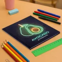 Дневник школьный для 1-11 классов, &laquo;Авокадо. НЕОН вывеска&raquo;, твёрдая обложка 7БЦ, матовая ламинация, выборочный лак, 40 листов