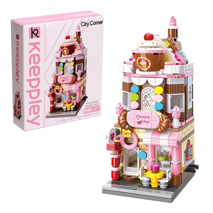 Конструктор блочный «Кондитерская», 344 детали Конструктор блочный «Кондитерская», 344 детали