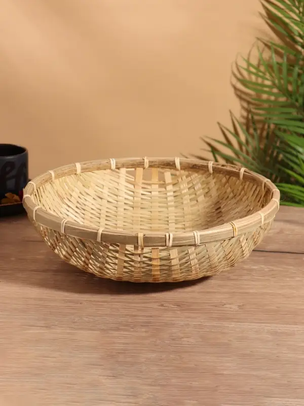 Чаша плетеная, 30 см, бамбук