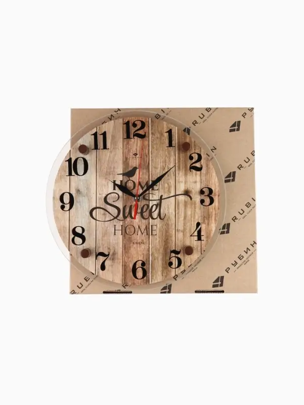 Часы настенные интерьерные &laquo;Милый дом&raquo;, кварцевые, бесшумные, d=30 см, от батарейки 1&times;AA