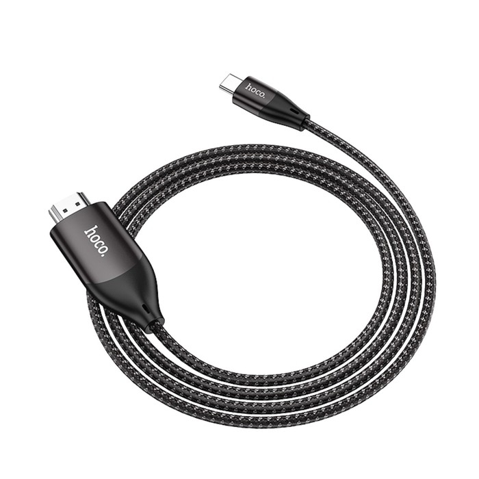 Кабель Hoco UA16 Type-C - HDMI, 4K, 2 м, для устройств с USB-C 3.1 (DisplayPort Alt Mode) Кабель Hoco UA16 Type-C - HDMI, 4K, 2 м, для устройств с USB-C 3.1 (DisplayPort Alt Mode)