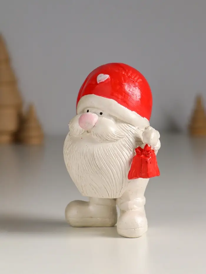 Фигура гипс "Гном с фонарем" высота 12 см, Фигура гипс "Гном с фонарем" высота 12 см,