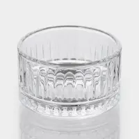 Икорница с крышкой "Элизия" 6,5х7 см, прозрачная