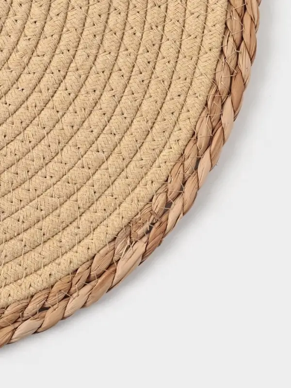 Салфетка плетёная сервировочная &laquo;Доляна. Мэг&raquo;, 38&times;38 см, бежевая