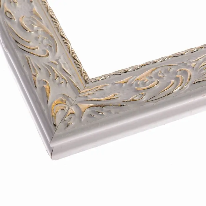 Рама для картин (зеркал) 40&times;50&times;4 см, дерево &laquo;Версаль&raquo;, бело-золотая
