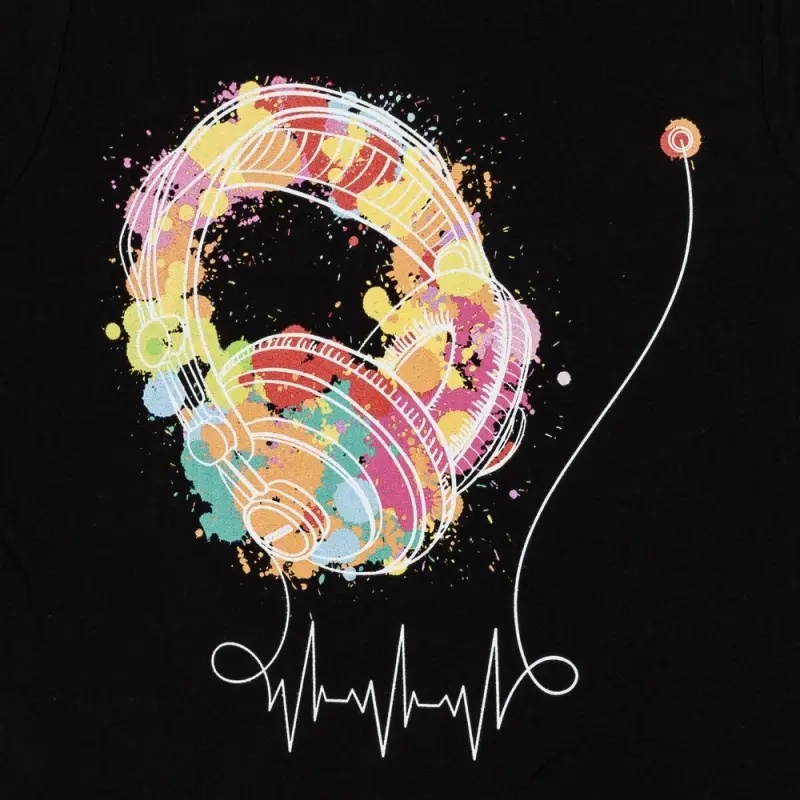 Футболка женская Feel The Beat, черная, размер M Футболка женская Feel The Beat, черная, размер M