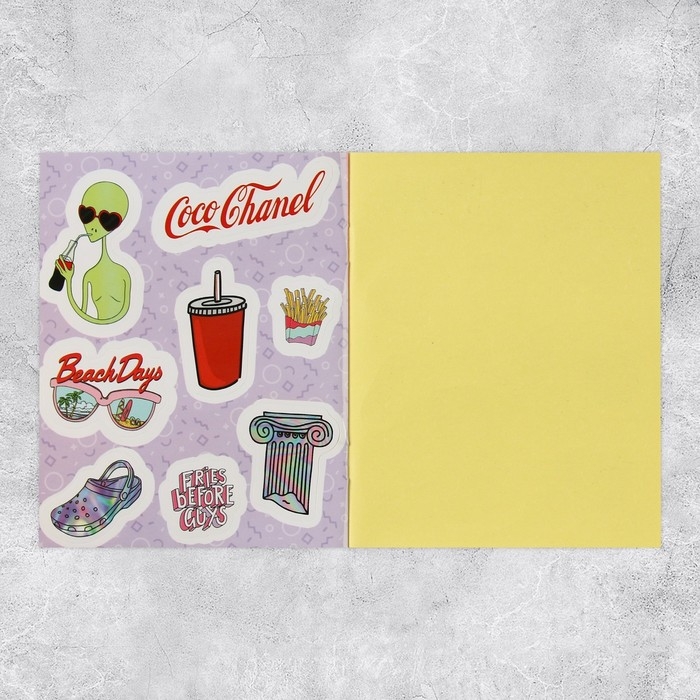 Наклейки детские, альбом 8 листов, Boom vibes, 11 х 13.5 см Наклейки детские, альбом 8 листов, Boom vibes, 11 х 13.5 см