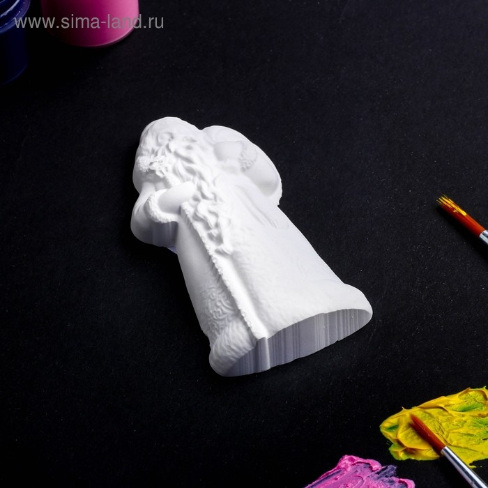 Новогодняя фигура под роспись с подвесом  Новогодняя фигура под роспись с подвесом "Дед Мороз, 12х7см