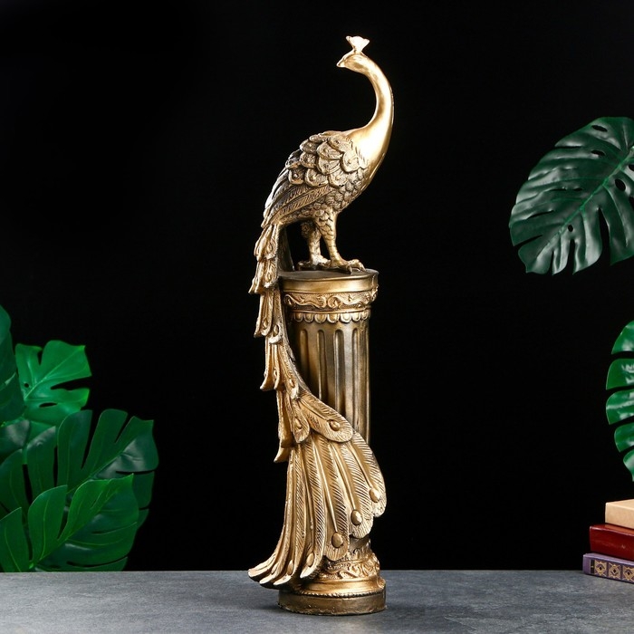 Колонна Колонна "Жар-птица" черное золото, 66х20х20см