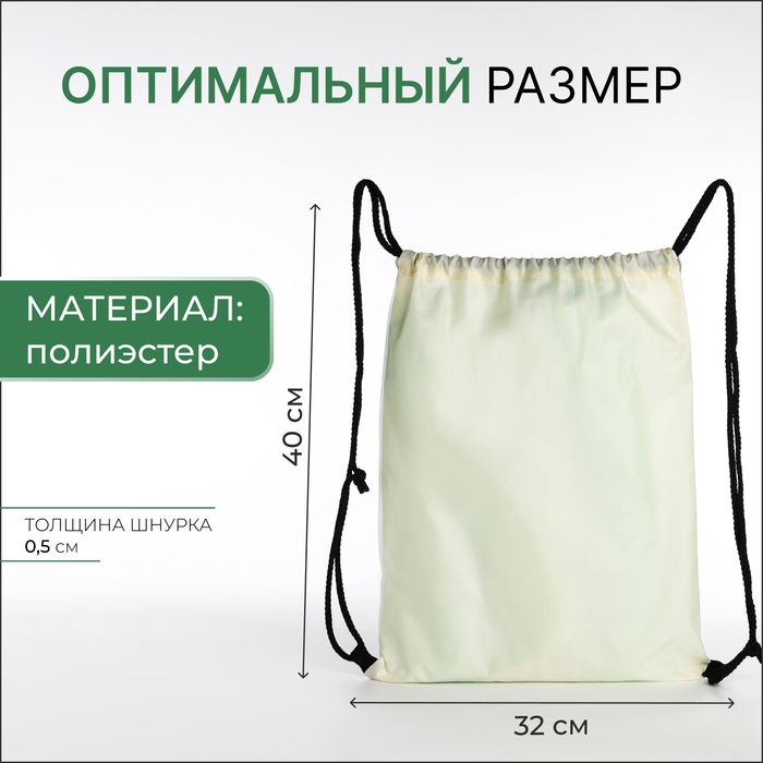 Мешок для обуви на шнурке, цвет бежевый/разноцветный Мешок для обуви на шнурке, цвет бежевый/разноцветный