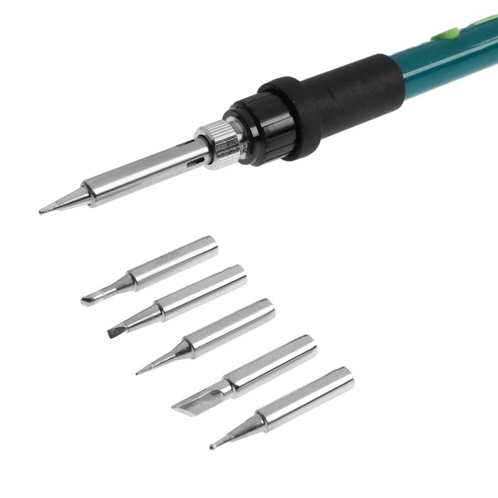 Паяльный набор ТУНДРА, паяльник 60 Вт с регулировкой температуры, 15 предметов Паяльный набор ТУНДРА, паяльник 60 Вт с регулировкой температуры, 15 предметов