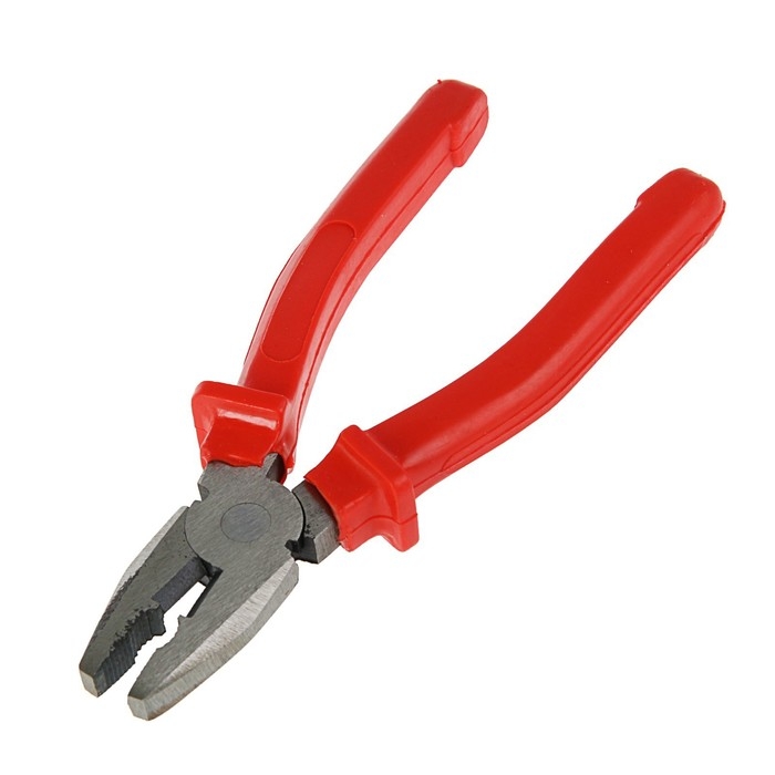 Плоскогубцы комбинированные ЛОМ, шлифованные, пластиковые рукоятки, 200 мм Плоскогубцы комбинированные ЛОМ, шлифованные, пластиковые рукоятки, 200 мм