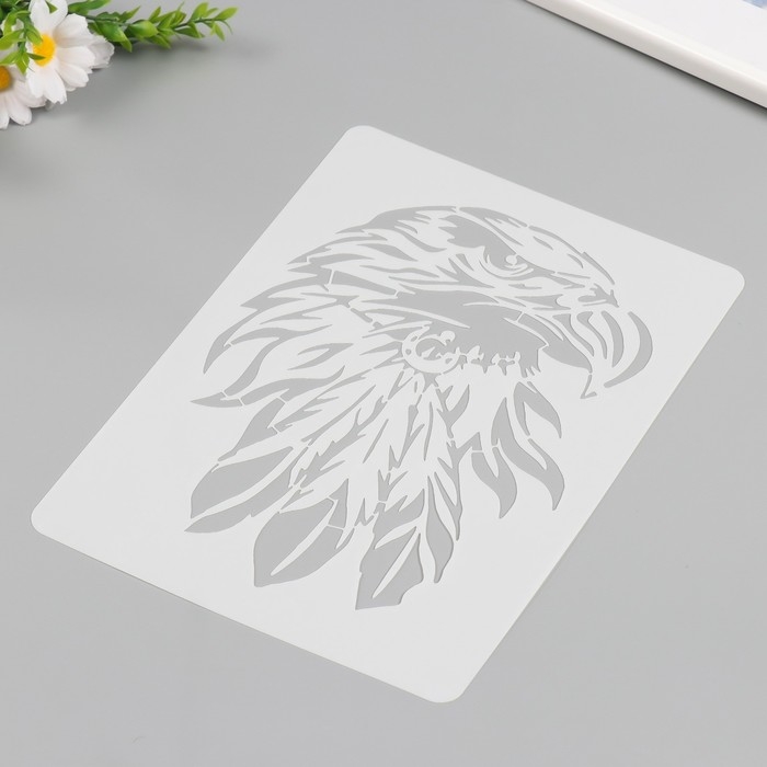 Трафарет пластик Трафарет пластик "Орёл" 21х29,7 см