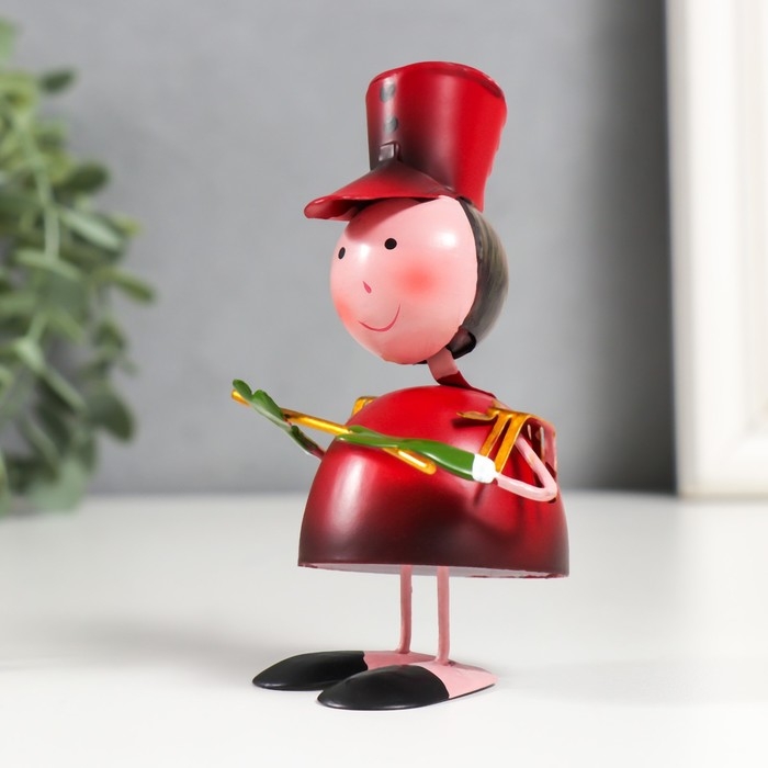 Сувенир металл  Сувенир металл "Солдатики-музыканты" набор 4 шт 10,5 см