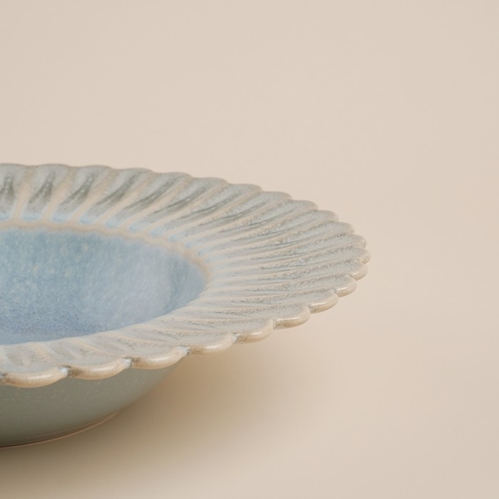 Тарелка для пасты SL Home «Эхо Крита», 340 мл, d=24 см, цвет голубой Тарелка для пасты SL Home «Эхо Крита», 340 мл, d=24 см, цвет голубой