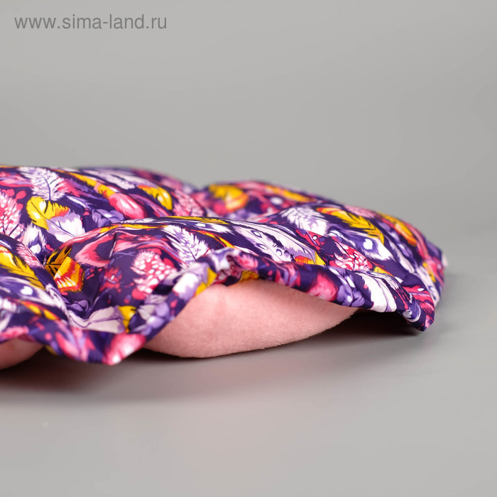 Лежанка-трансформер флисовая на затяжках, 50 см, микс цветов Лежанка-трансформер флисовая на затяжках, 50 см, микс цветов