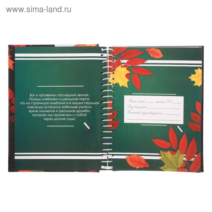 Фотоальбом на выпускной &laquo;Мои школьные годы&raquo; 30 магнитных листов