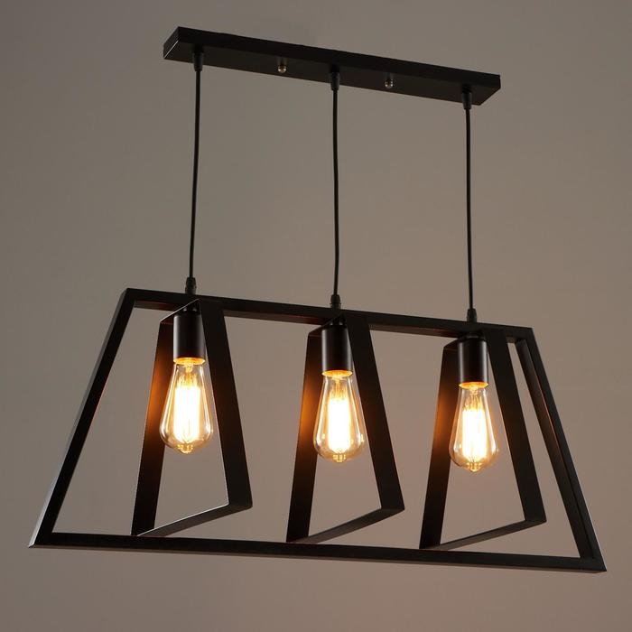 Светильник BayerLux 1694/3  E27 40Вт черный 74,3х28х31 см