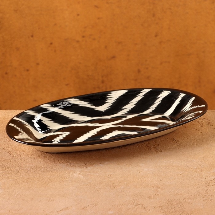 Селёдочница Риштанская Керамика  Селёдочница Риштанская Керамика "Атлас", 24 см