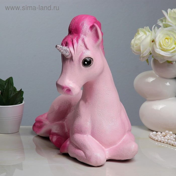 Копилка  Копилка "Единорог" розовый, 23х41х34см