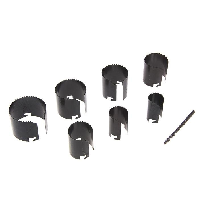 Набор пил кольцевых ТУНДРА, высота 50 мм (2 Набор пил кольцевых ТУНДРА, высота 50 мм (2"), 26-32-38-45-50-56-63 мм, 7 шт.