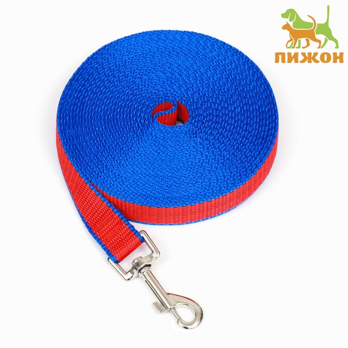 Поводок 7 м х 2 см, сине-красный Поводок 7 м х 2 см, сине-красный