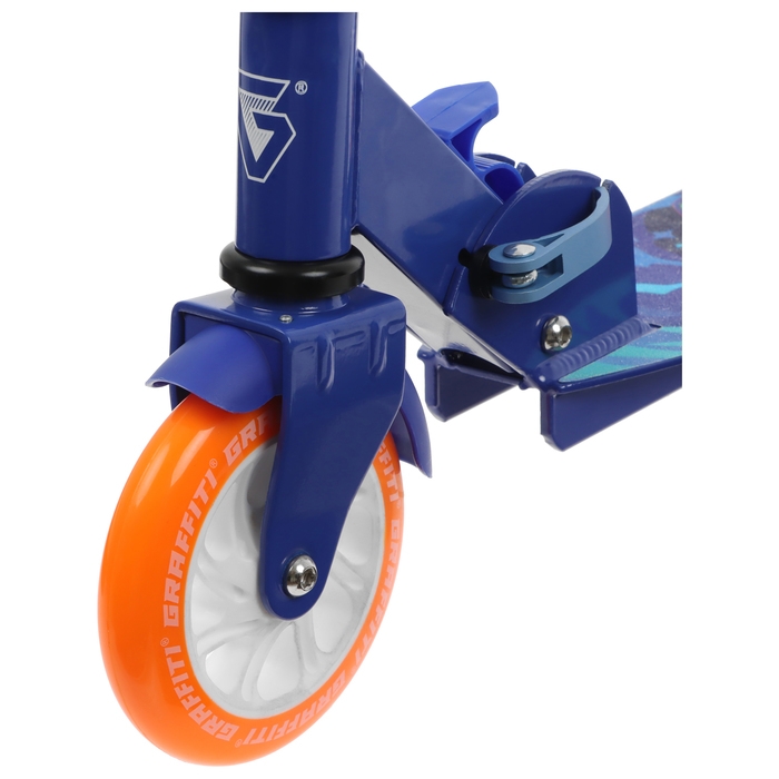 Самокат городской GRAFFITI Comfort 120, складной, колёса PU 120 мм, ABEC 7 Carbon Самокат городской GRAFFITI Comfort 120, складной, колёса PU 120 мм, ABEC 7 Carbon