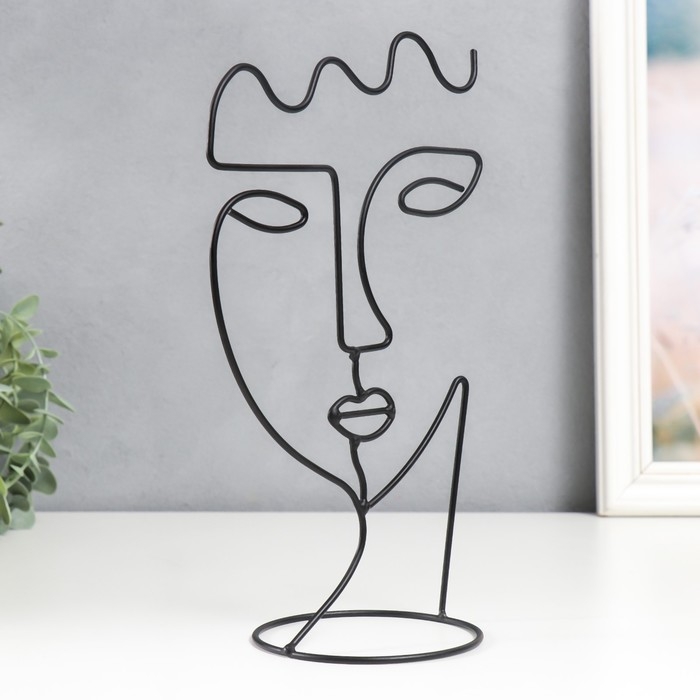 Сувенир металл  Сувенир металл "Абстракция. Лицо девушки" 25х17 см