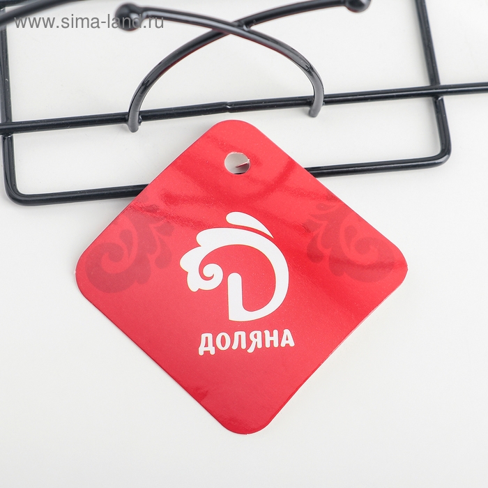 Салфетница Доляна «Лилия», 13×6×7 см, цвет чёрный Салфетница Доляна «Лилия», 13×6×7 см, цвет чёрный