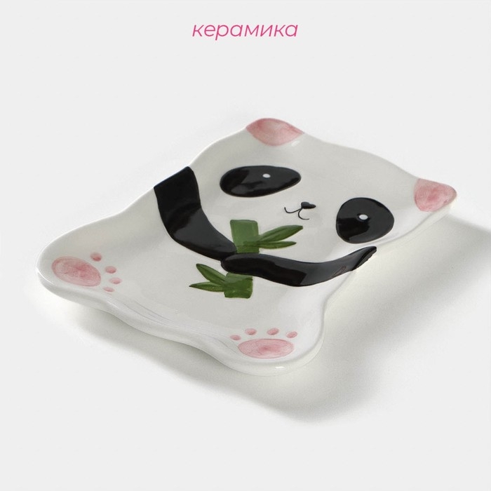 Блюдо сервировочное Доляна «Панда», 20×16 см Блюдо сервировочное Доляна «Панда», 20×16 см