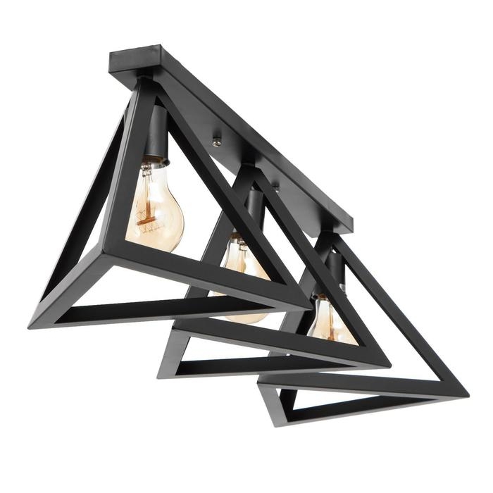 Светильник Светильник "Пирамида" 3хE27 40Вт черный 80х21х20 см BayerLux