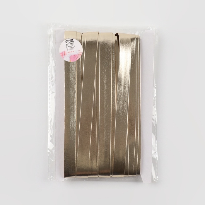 Косая бейка, кожзам, 15 мм × 10 ± 1 м, цвет бежевый Косая бейка, кожзам, 15 мм × 10 ± 1 м, цвет бежевый