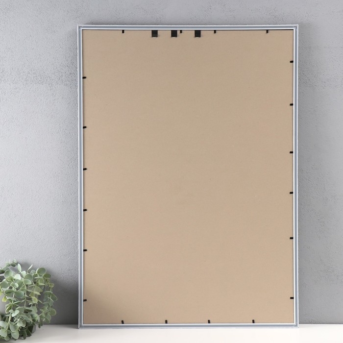 Фоторамка пластик Фоторамка пластик "Стиль морозное серебро" 50х70 см, морозное серебро